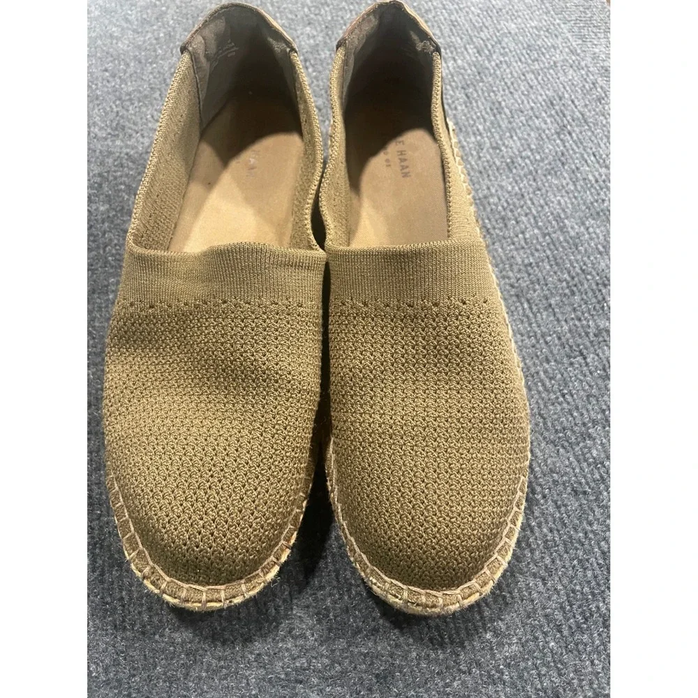 Cole Haan Pinch Weekender Stitchlite Knit Espadrilles Olive W16674 Mens 7.5B